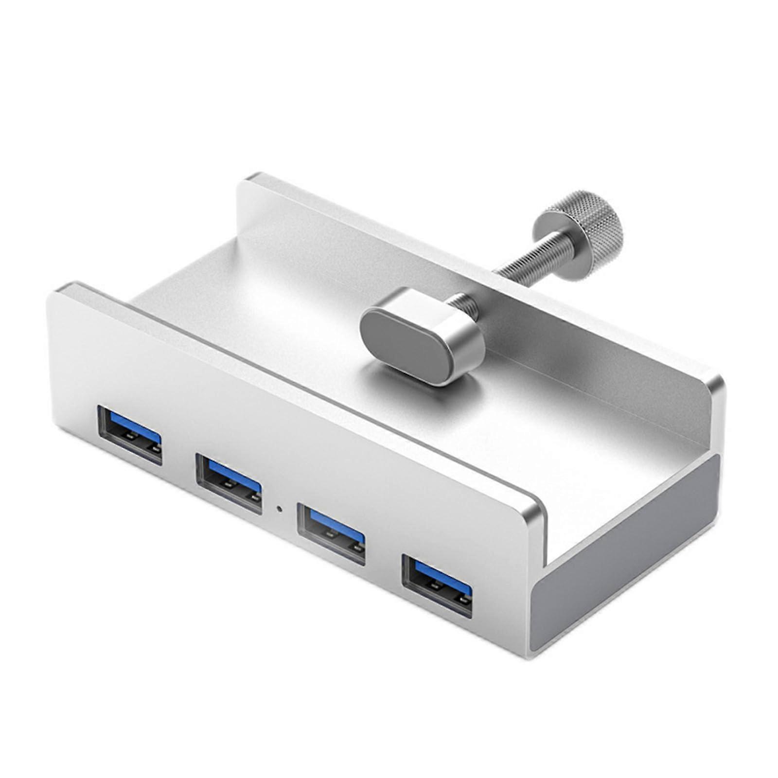 USB 3.0 Hub Clamp Mount Splitter Speed Data Transfer for Hard Drives Cameras Keyboards