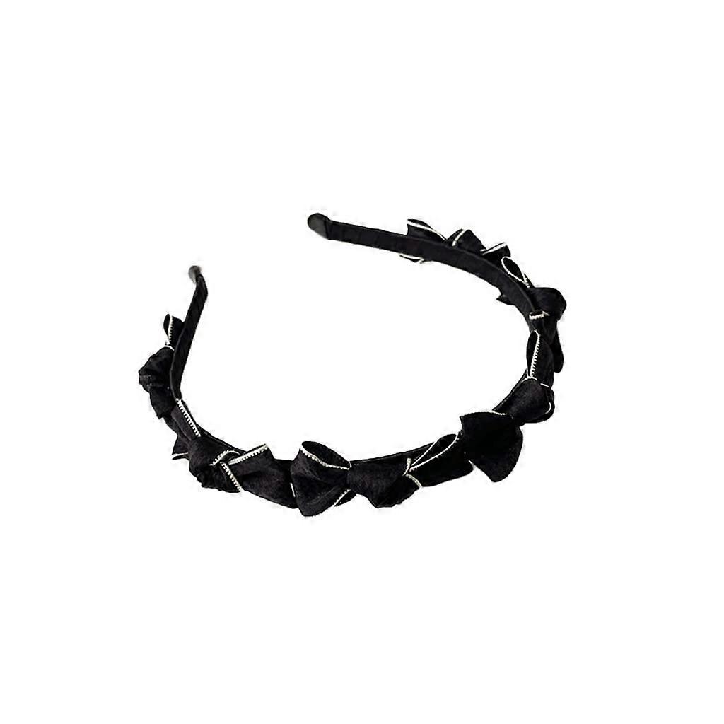 Thin Bow Headband with Soft Fabric Touch and Delicate Bow Accent for Versatile Hair Styling