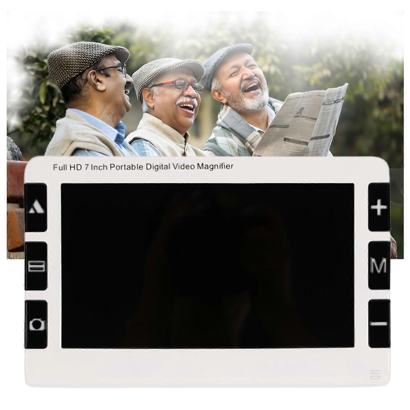 Digital Magnifier with 2x32x Zoom, 19 Color Modes, Rechargeable Handheld Reader for Low Vision