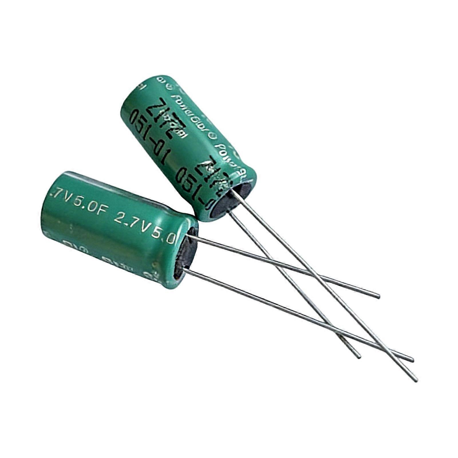 High Capacity 2.7V 5F Super Capacitor Faradic Capacitors Electrical Components For Electronic Projects Multicolor