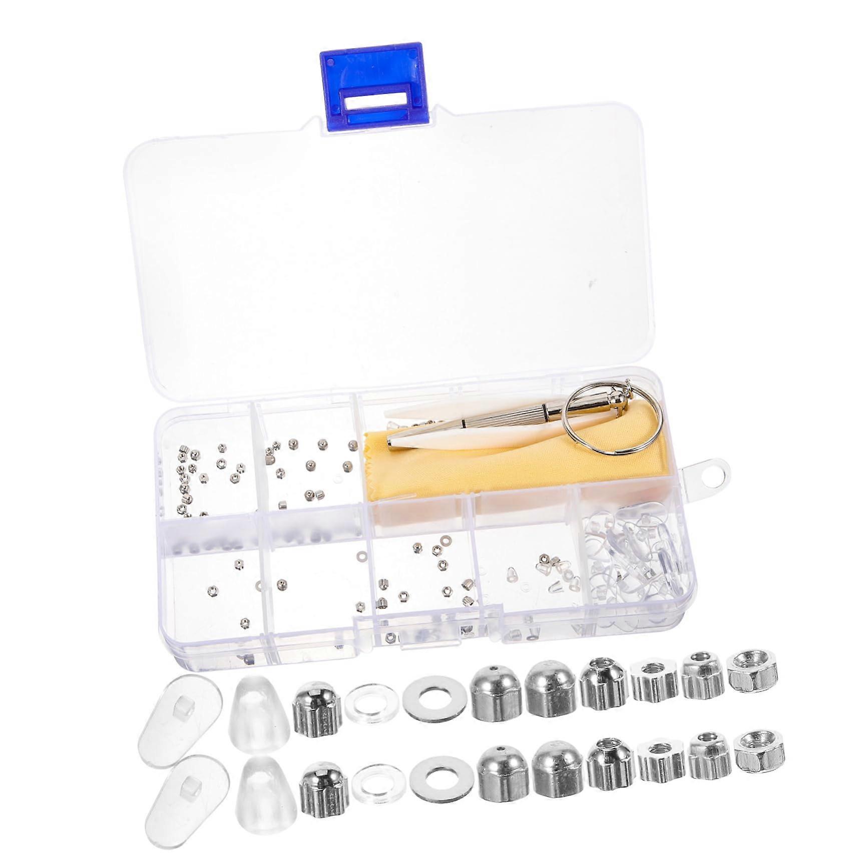 Eyeglass  Kit with Durable Brass Screws and Nuts for Sunglasses Frame Hinge Replacement