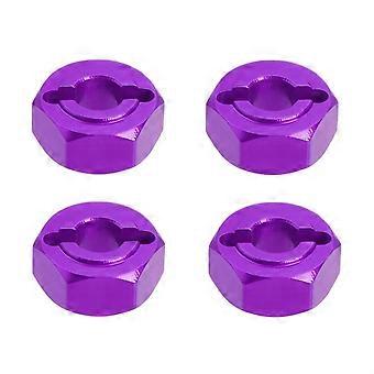Purple RC Car Wheel Hub Adapter 12mm for MJX Hyper Go 1/14 Easy Upgrade Replacement