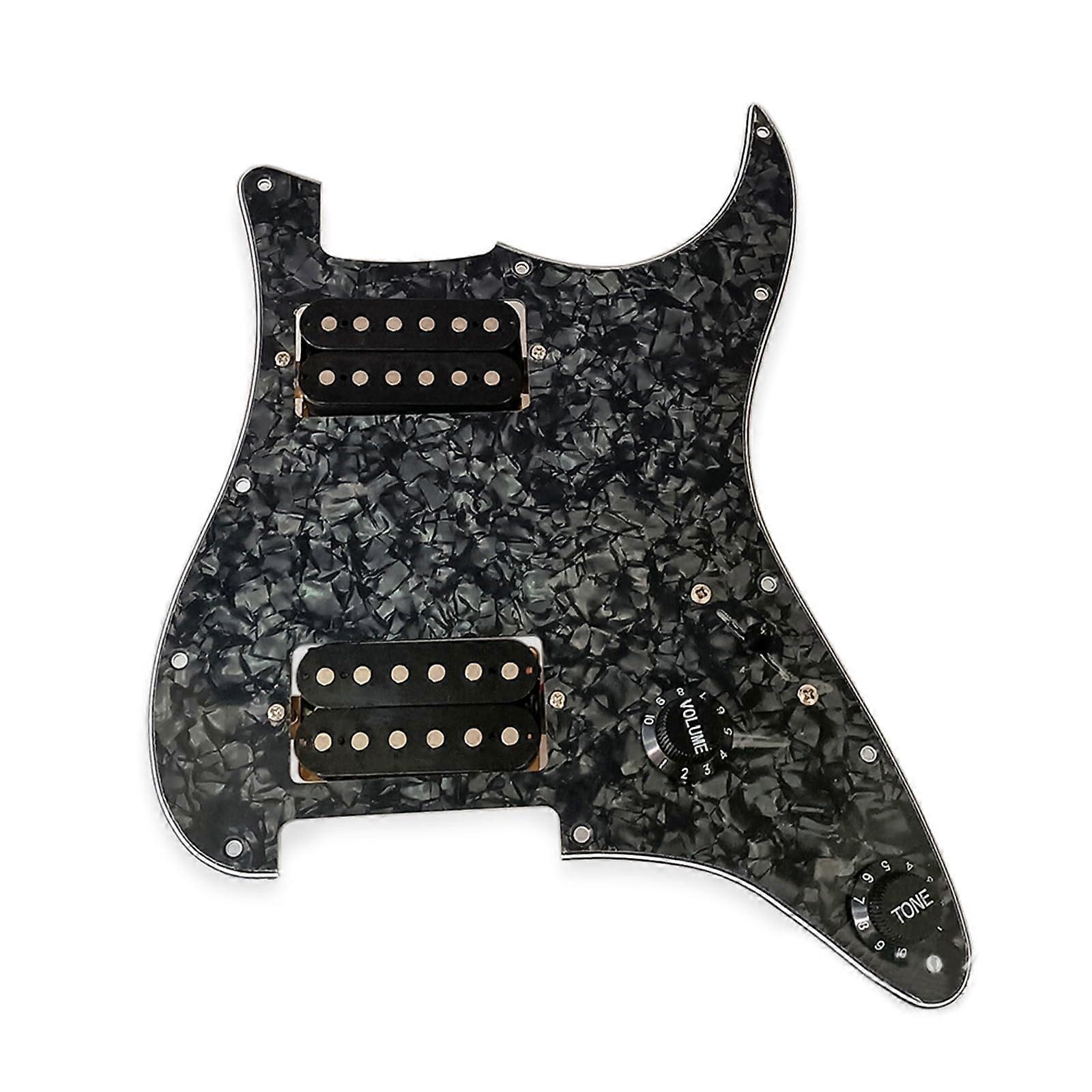 HH Pickup Loaded Prewired Electric Guitar Pickguard Set, Quick Installation, Clear Tone