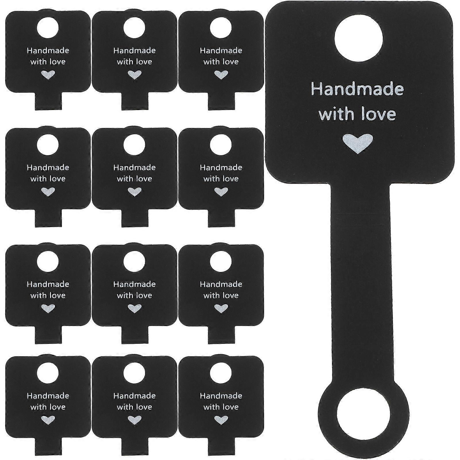 Bracelet Display Cards Black Kraft Paper for Displaying 100Pcs Set