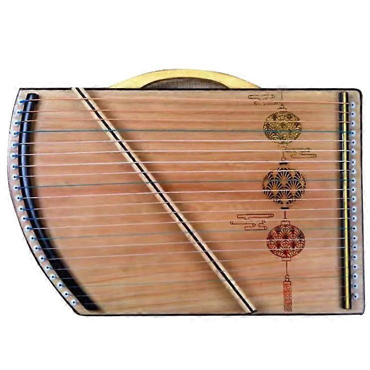 21 String Mini Guzheng for Beginners, Durable Paulownia Wood, Easy Tuning, Complete Starter Kit with Backpack