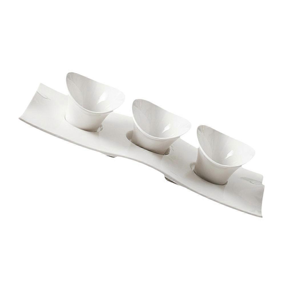 Ceramic Sauce Dish White for Storing 1Set Ceramic Seasoning Dish
