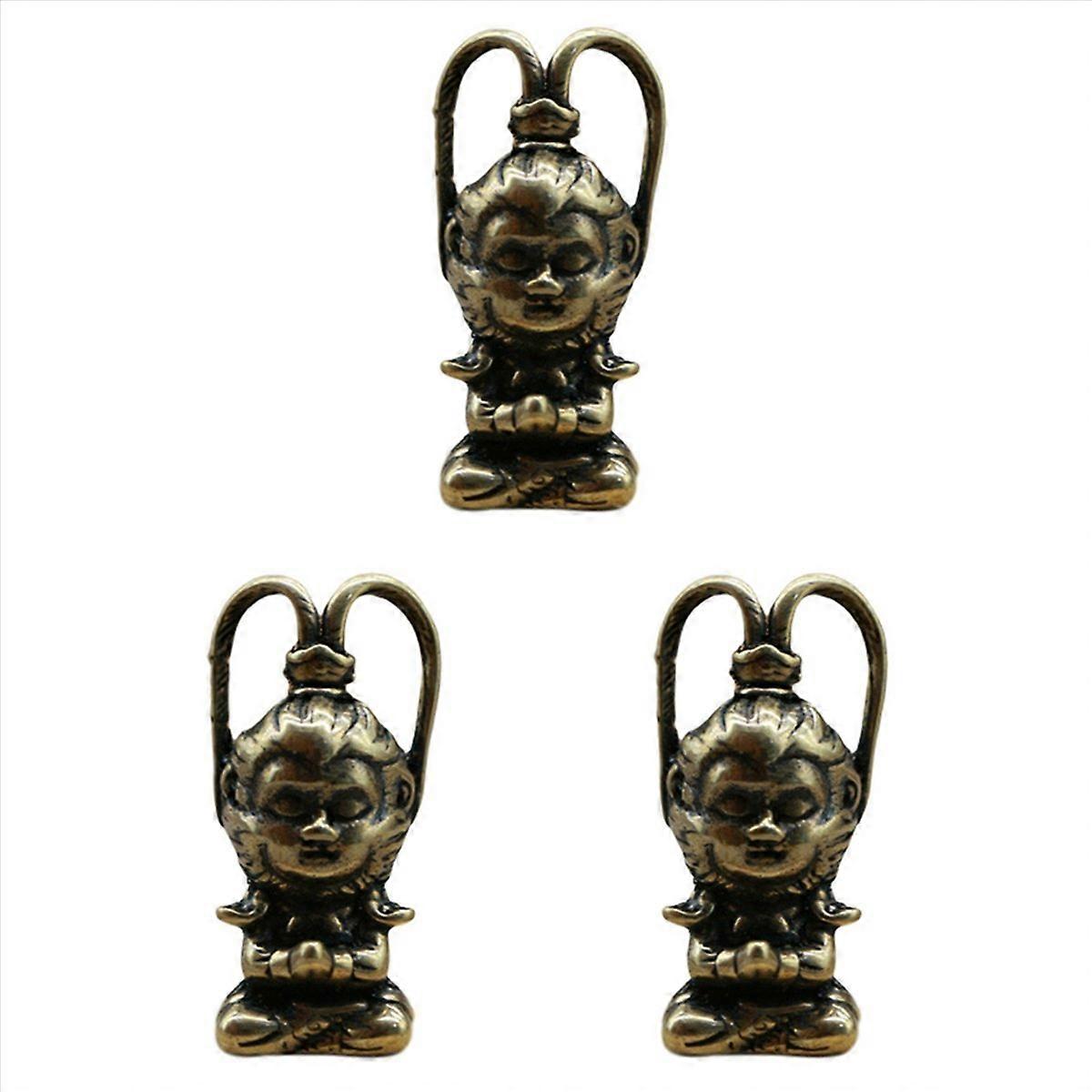 Copper Monkey Figurine Sun Statue Fish Tank Ornaments