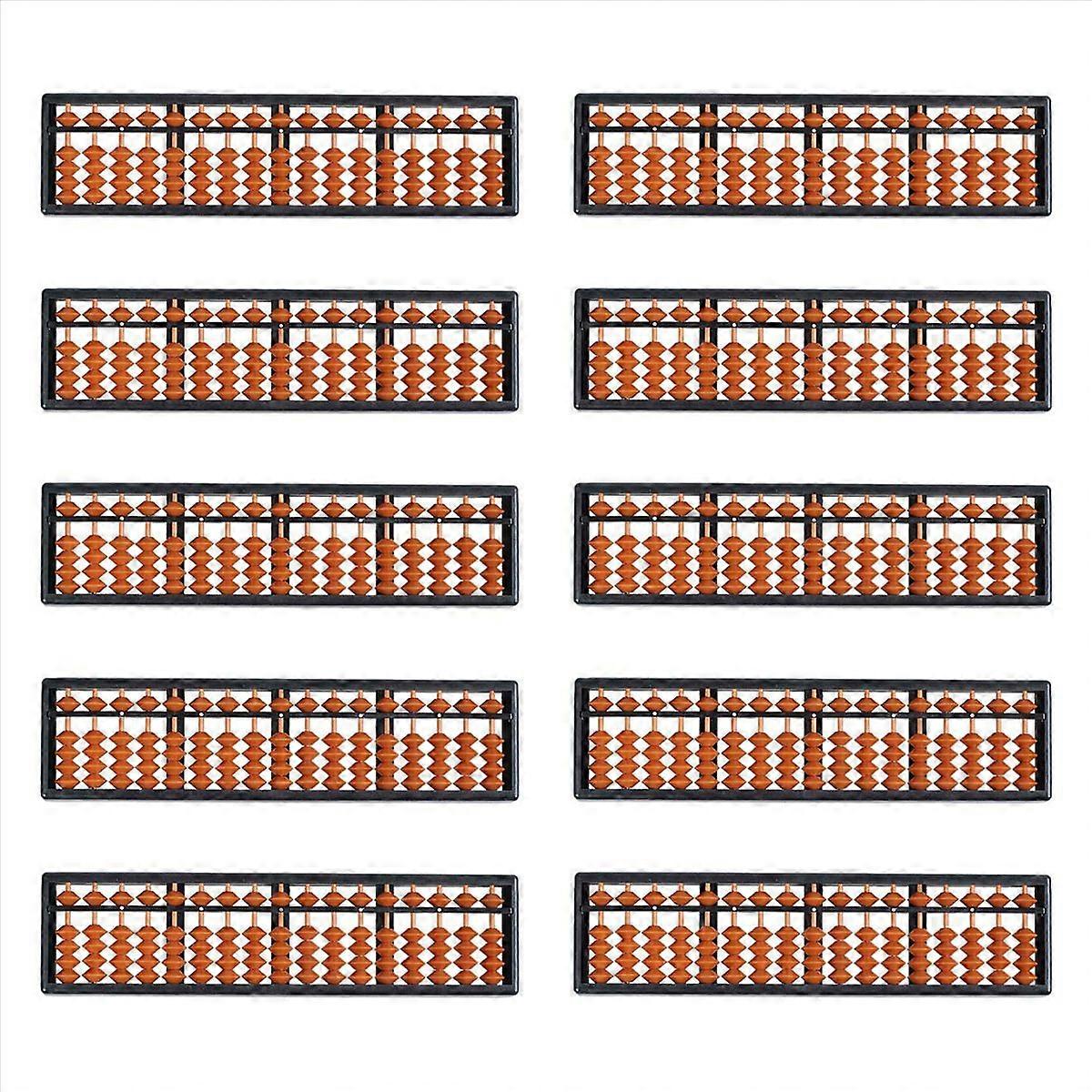 10X Plastic Abacus Arithmetic Abacus Kids Calculation Tool 17 Digits