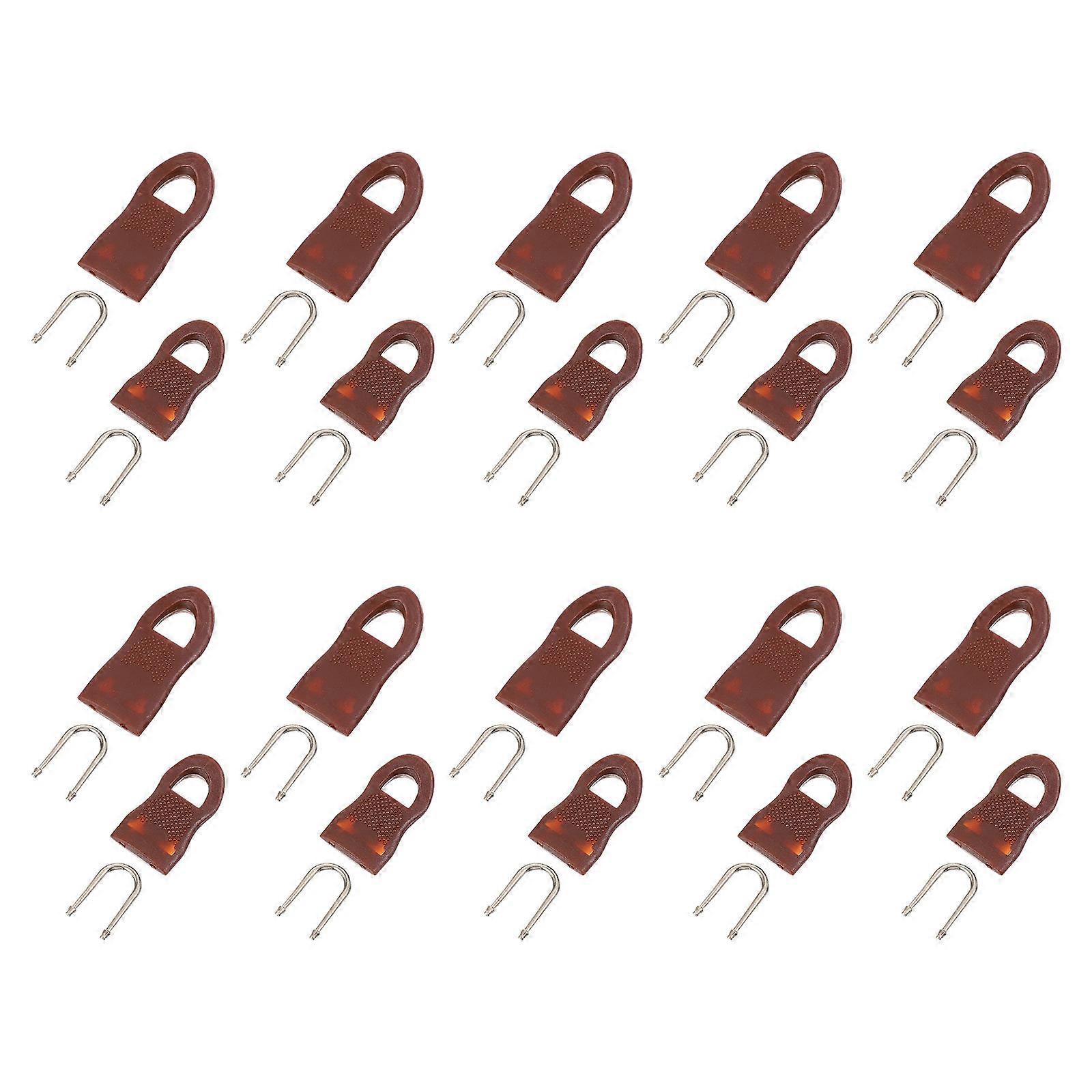 Detachable Zipper Pull Tab Rubber Replacement Zipper Pulls with 20Pcs Set