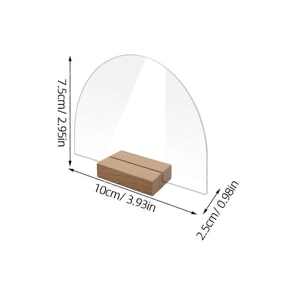 Transparent Acrylic Wedding Table Card Signs for Event 6Sets