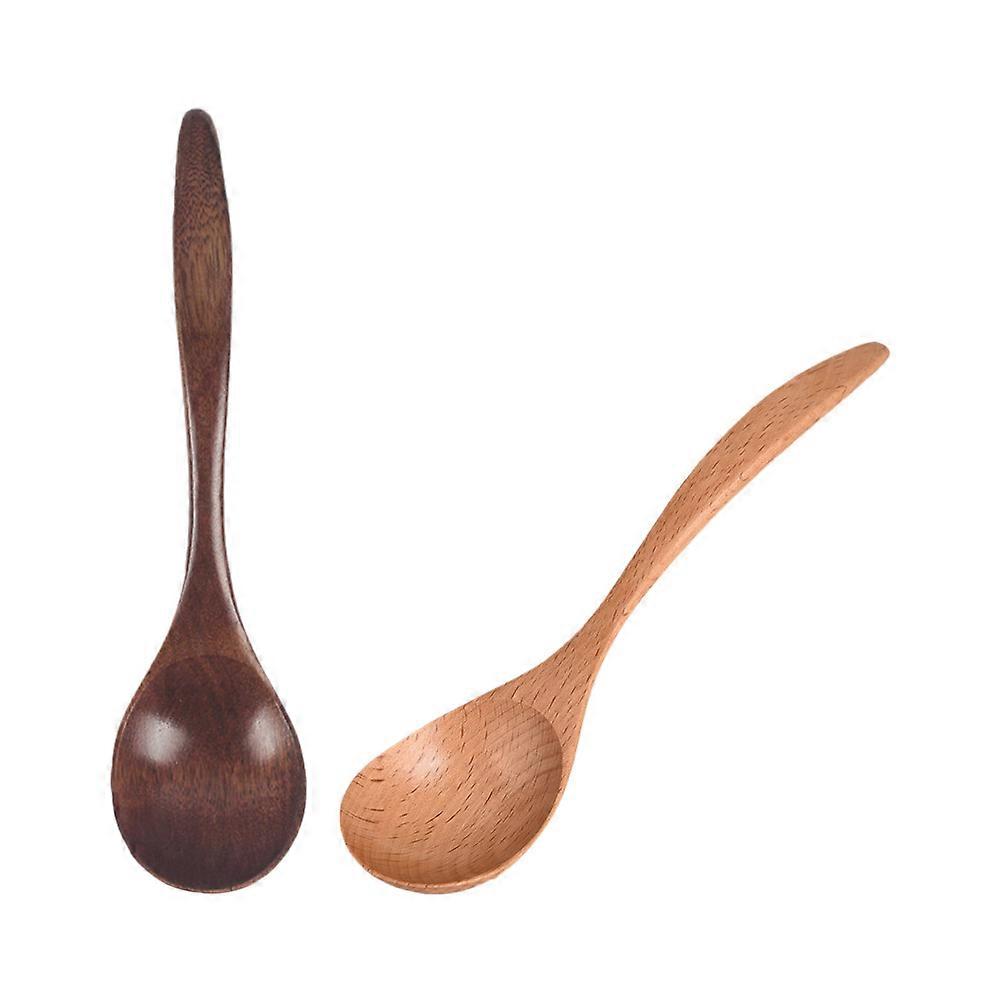 Wooden Spoon Rice Scoop for Kitchen Use 2Pcs Assorted Color
