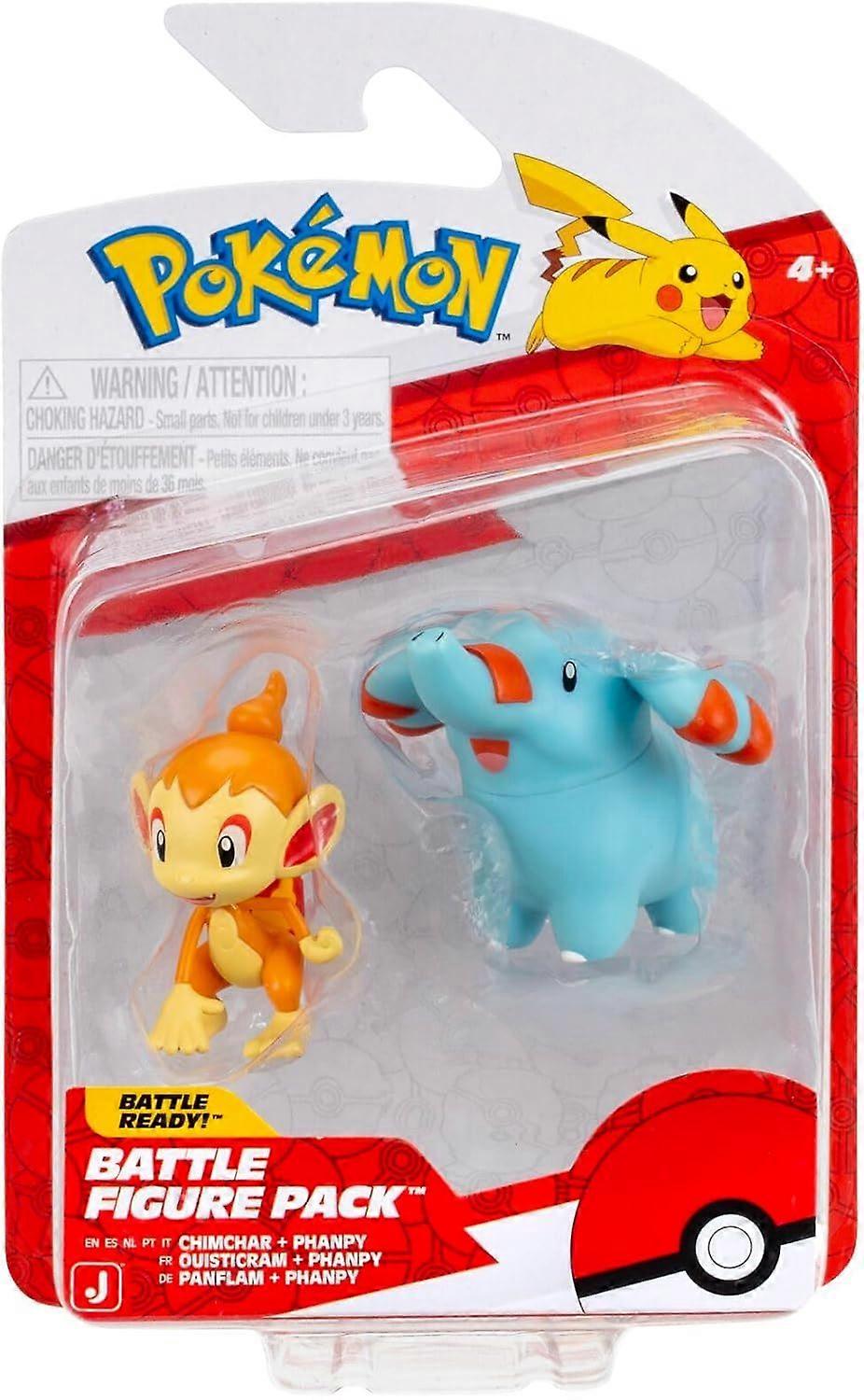 Pokemon - Battle Figure Pack - Chimchar & Phanpy Toy
