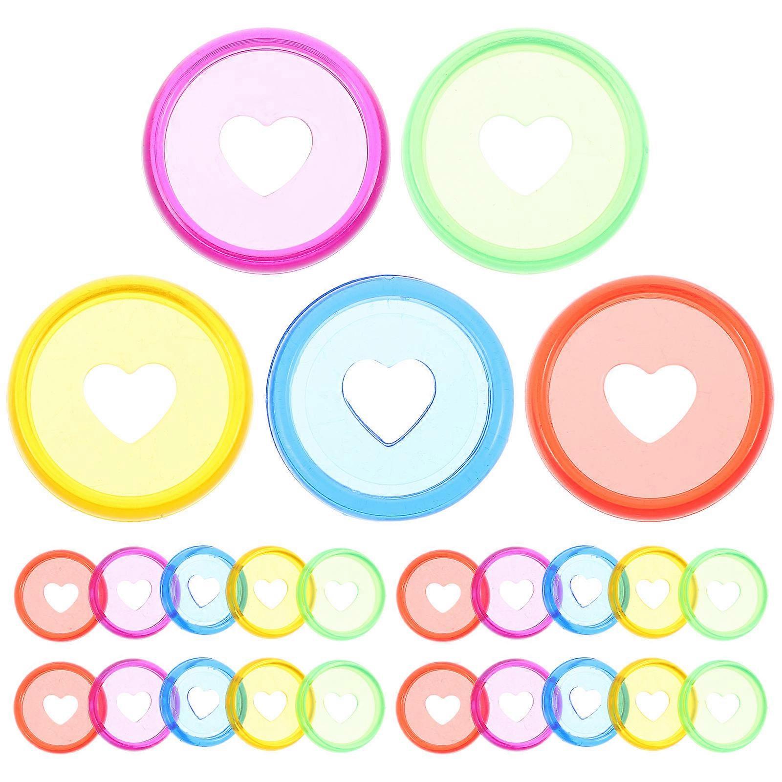 Discbound Discs Plastic Binding Discs for Planner 25Pcs Assorted Color