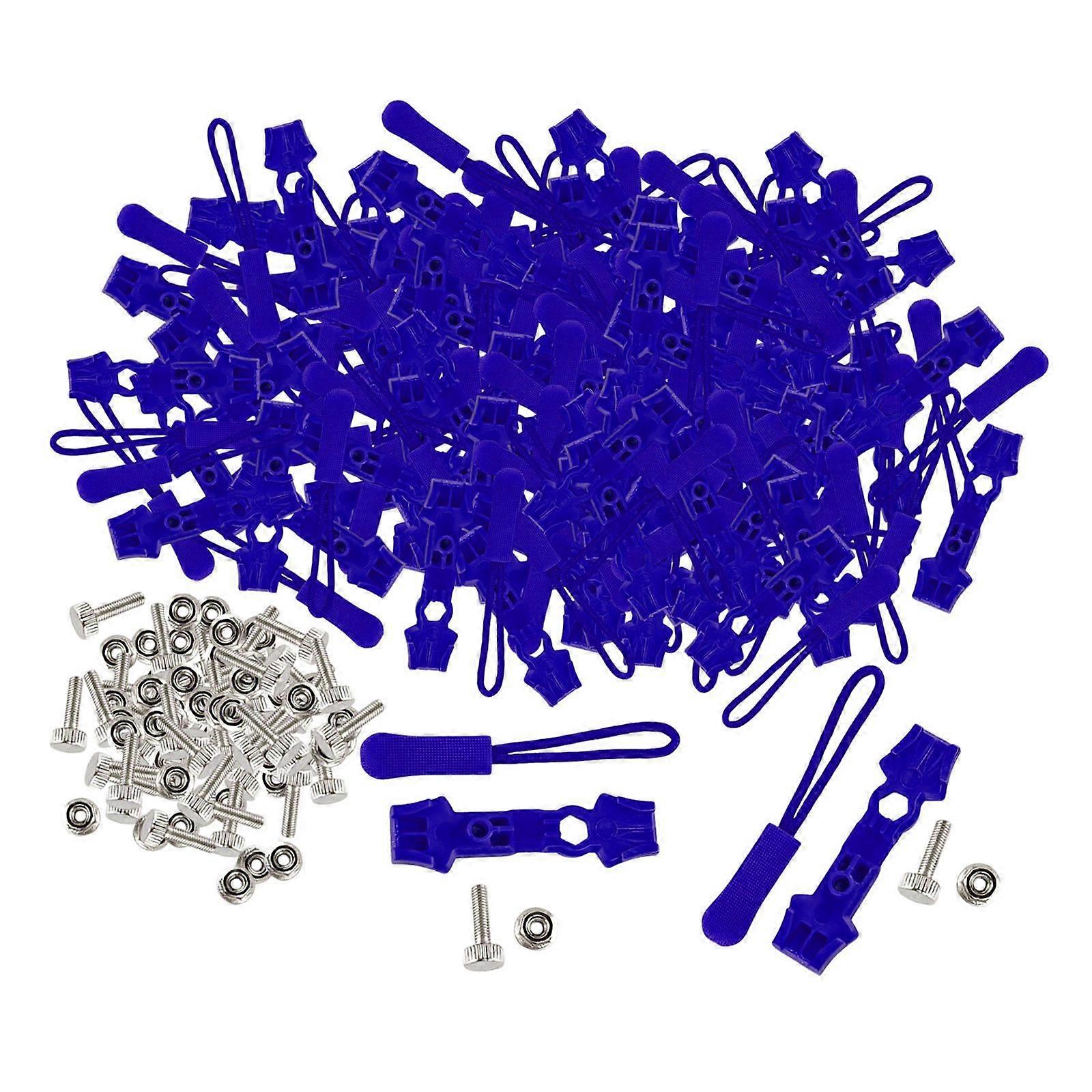 200Pcs Zipper Repair Kit Pulls Zip Heads Quick Install Detachable Replacement