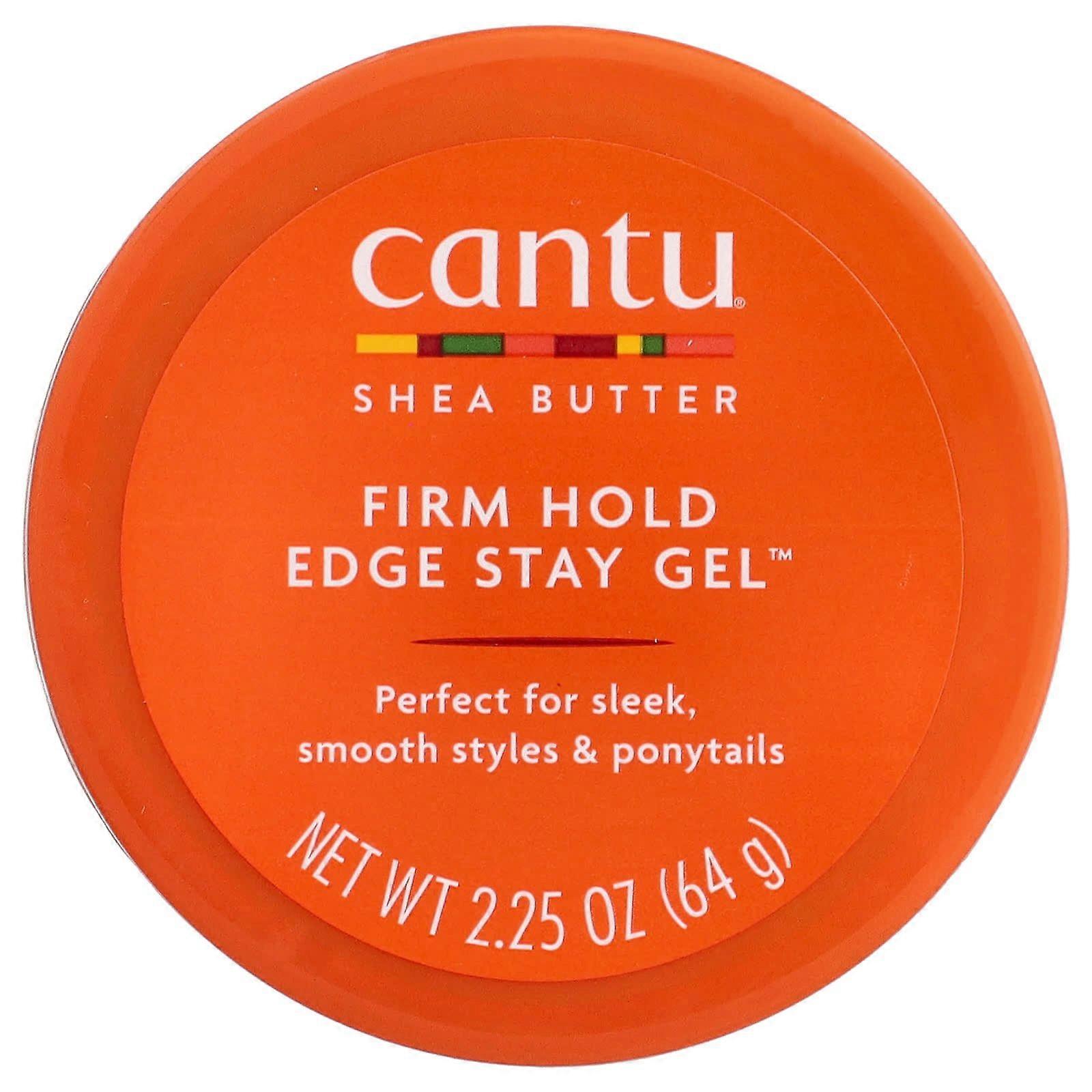 Cantu, Shea Butter for Natural Hair, Extra Hold Edge Stay Gel, 2.25 oz (64 g)