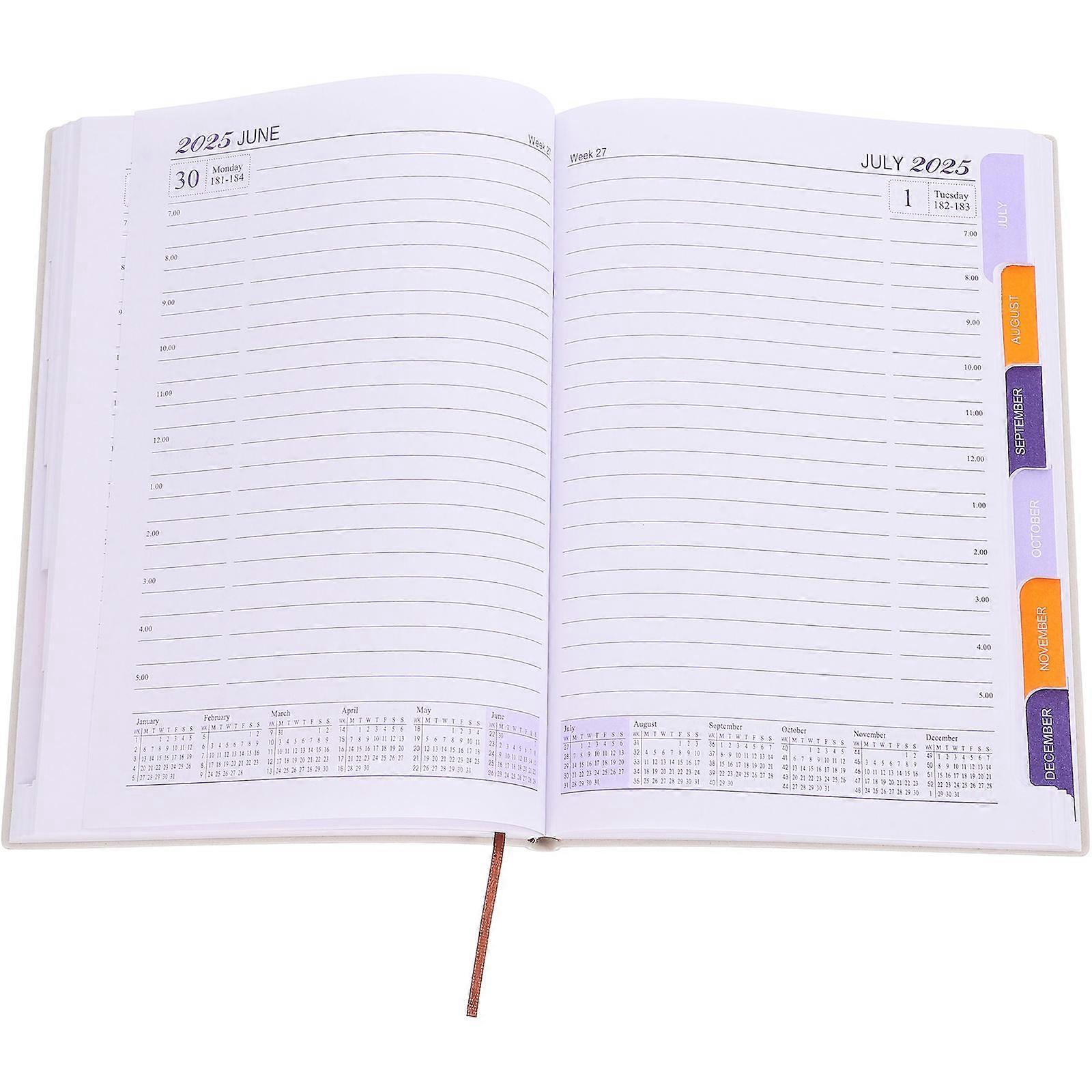 Daily Planner 2025 Notebook for Writing Use with Multi-Function Features