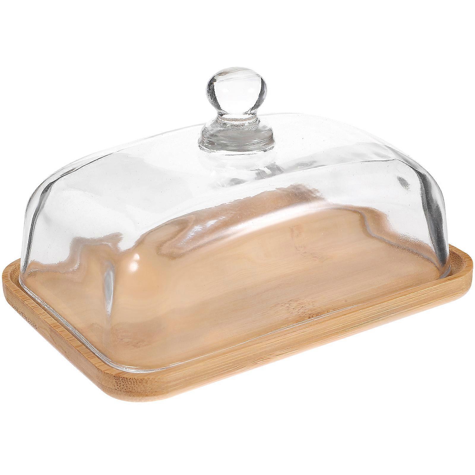 Multi-Function Glass Dessert Tray Cake Plate Household 1Set Use