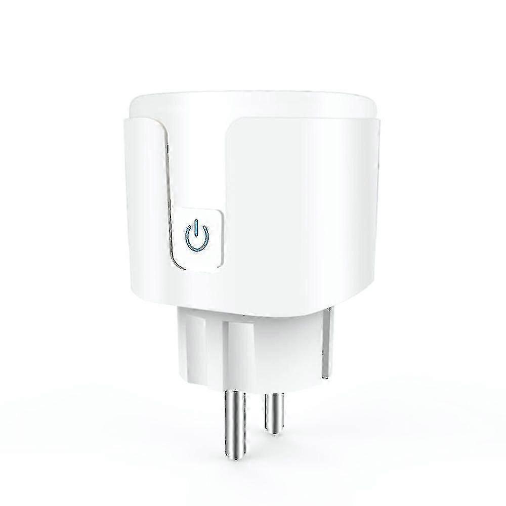 20A Wifi Smart Plug EU Smart Socket voor stroommonitoring, timerfunctie en spraakbediening