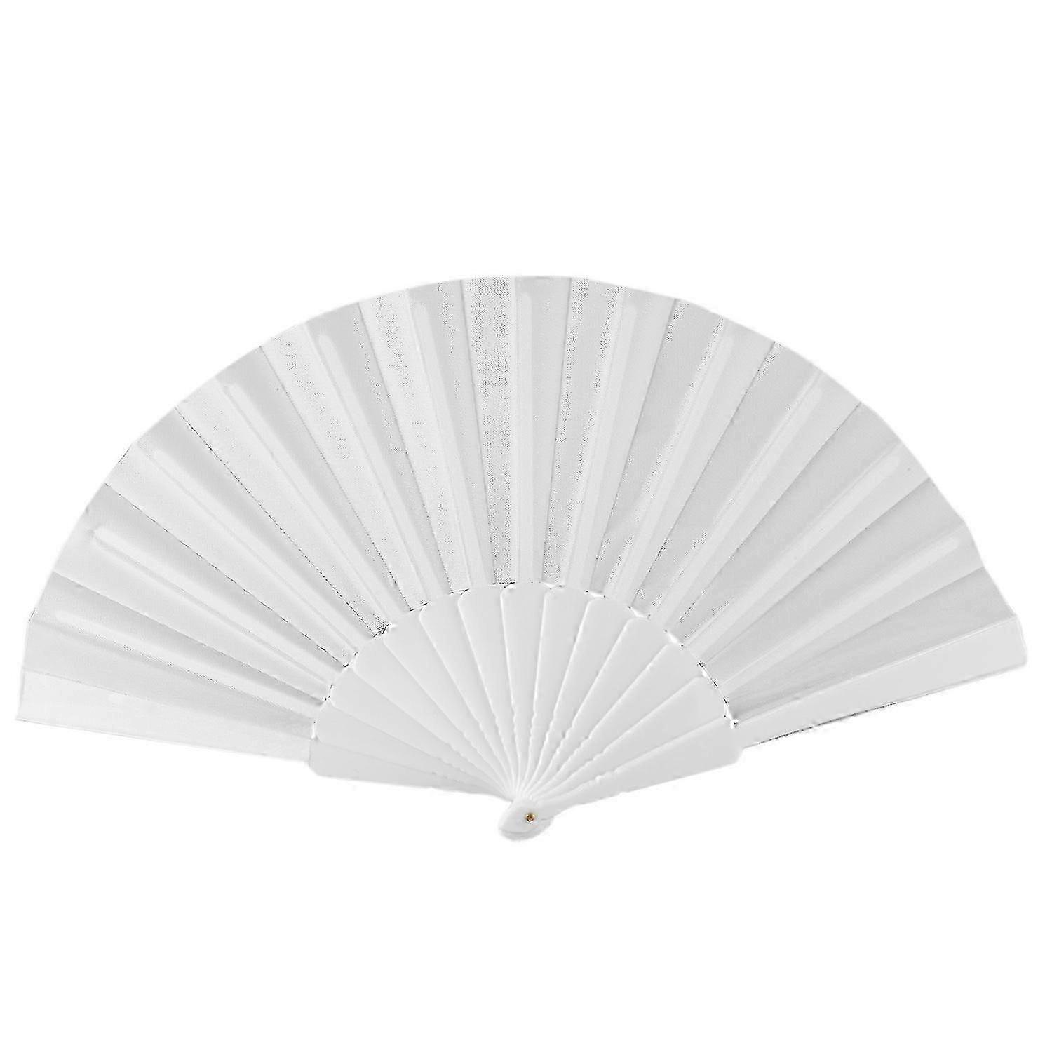 Plastic Fabric Hand Foldable Fan compatible with Ladies Men