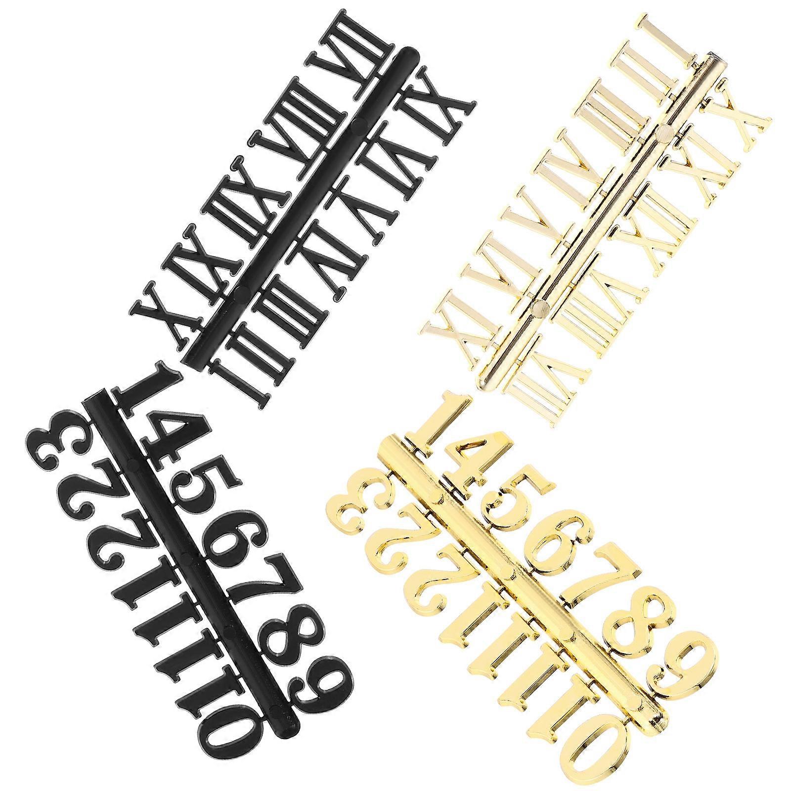 4 Sets Clock Number DIY Clock Number Decorative Clock Number Wall Clock Accessory