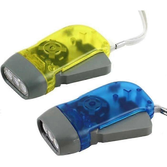 Flashlight - Torch - Dynamo 3 LED - Rechargeable Hand Held - Outdoor Use - Powerful