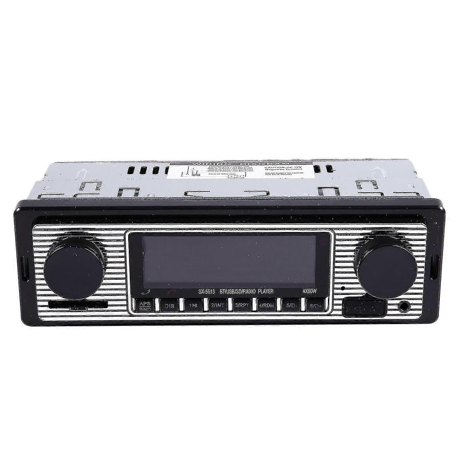 Bluetooth Vintage Araba Radyosu Mp3 Çalar Stereo