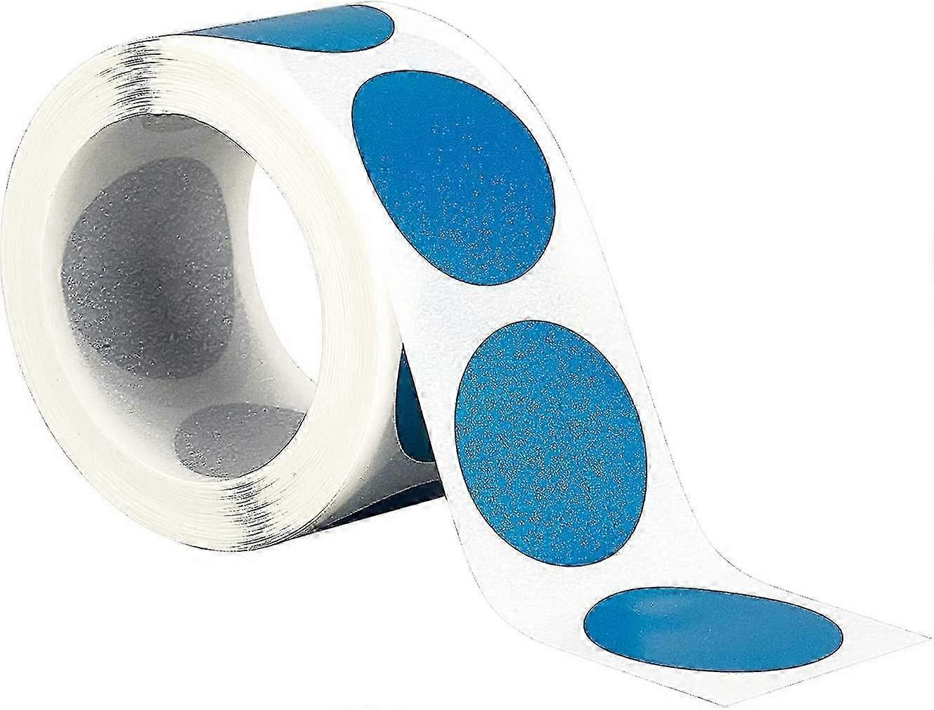 500pcs/roll Scratch Off Sticker Round Labels(blue)