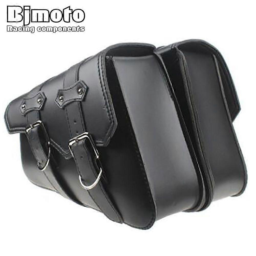 BJMOTO 1Pair New Motorcycle Left Right Saddle Side Bags Motor PU