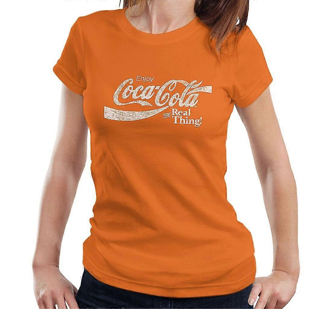 Coca Cola The Thing Text Kvinders Store Orange