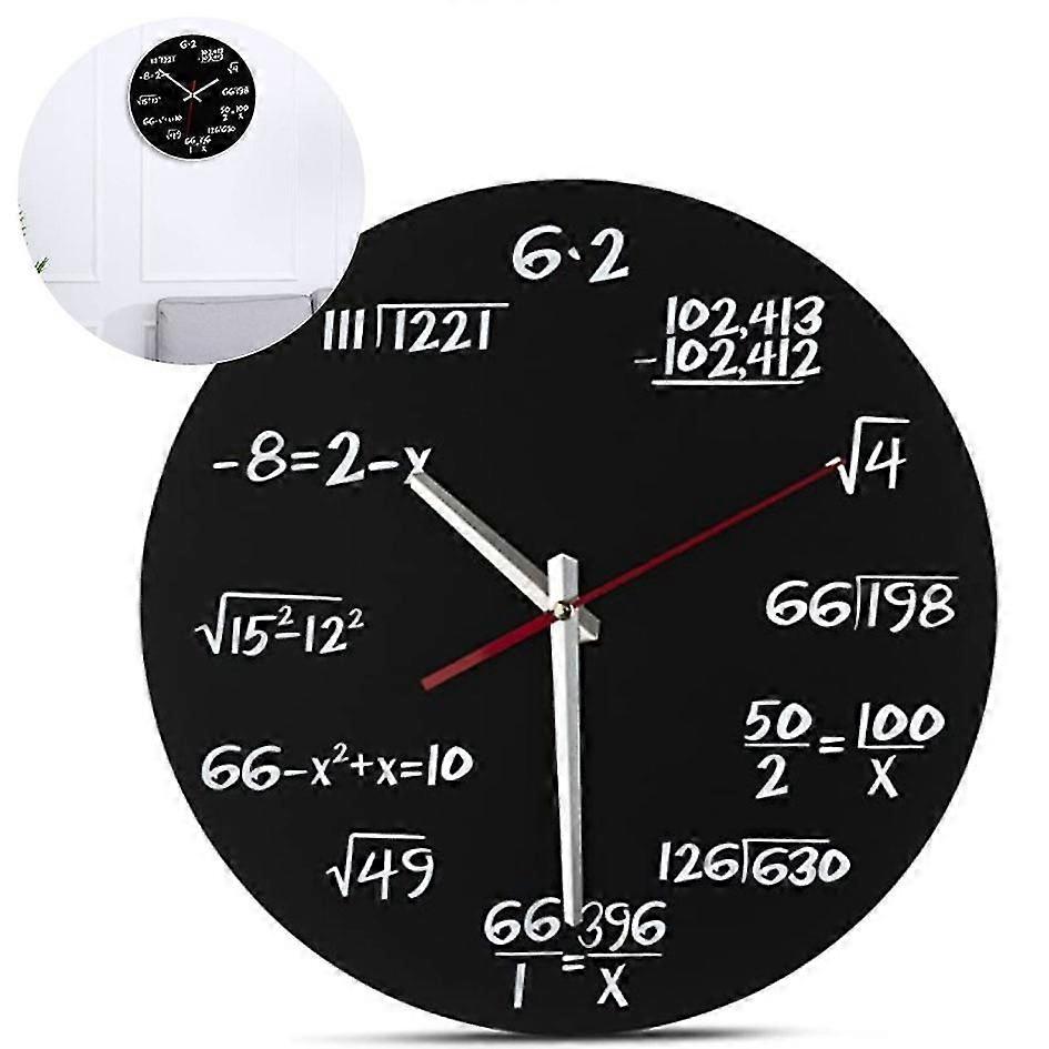 Acrylic Wall Clock Creative Math Wall Clock Math Formula Clock