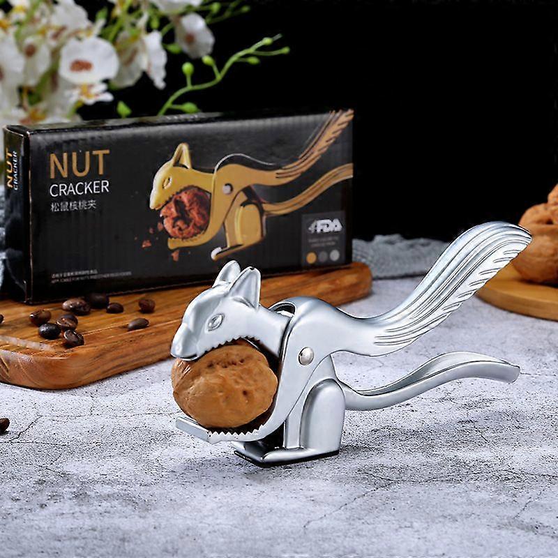 Nutcrackers, Stainless Steel Nutcracker, Metal Nutcracker, Non-Slip Nutcracker, Nutcracker for Walnuts, Multifunctional Nutcracker, for Pecan Nuts