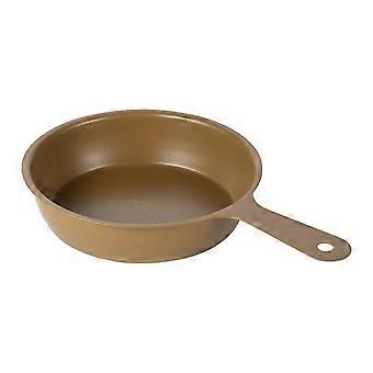 Camping Frying Pan Nonstick Skillet with Ergonomic Comfort Grip for Outdoor Cooking and Picnic, Khaki