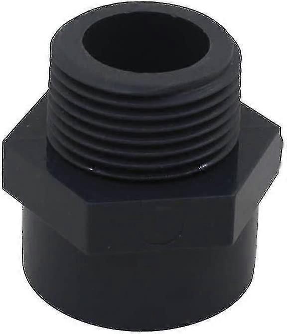 2pcs Male Pvc Threaded End, Dn40(inside Diameter 50mm - 1-1/2" Thread)