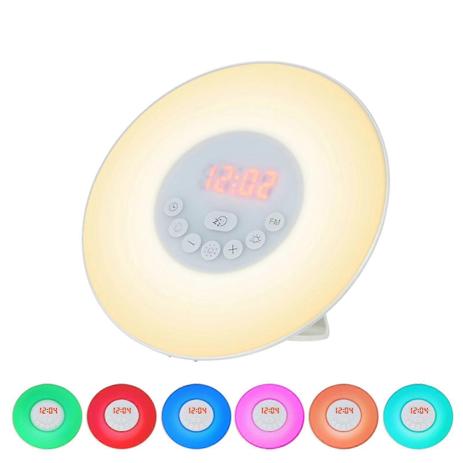 Wake Up Light Alarm Clock Sunrise/sunset Simulation Digital Clock 26-27