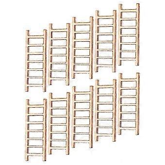 10pcs mini escadas de madeira miniaturas micro paisagem escada decoração dollhouse acessórios