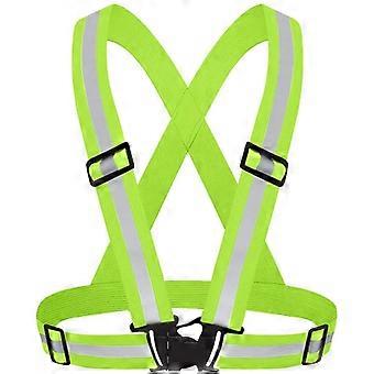 Outdoor Supplies Reflective Elastic Vest Night Running Cycling Reflective-Cloth Adjustable Safety-Vest Riding Equipment