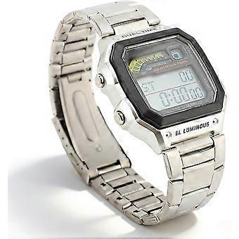 RUIYUE ciciglow Mens Digital Watch, LED Backlight Digital Sports Watch Stainless Steel Strap Fashion Wrist Watch for Women Men