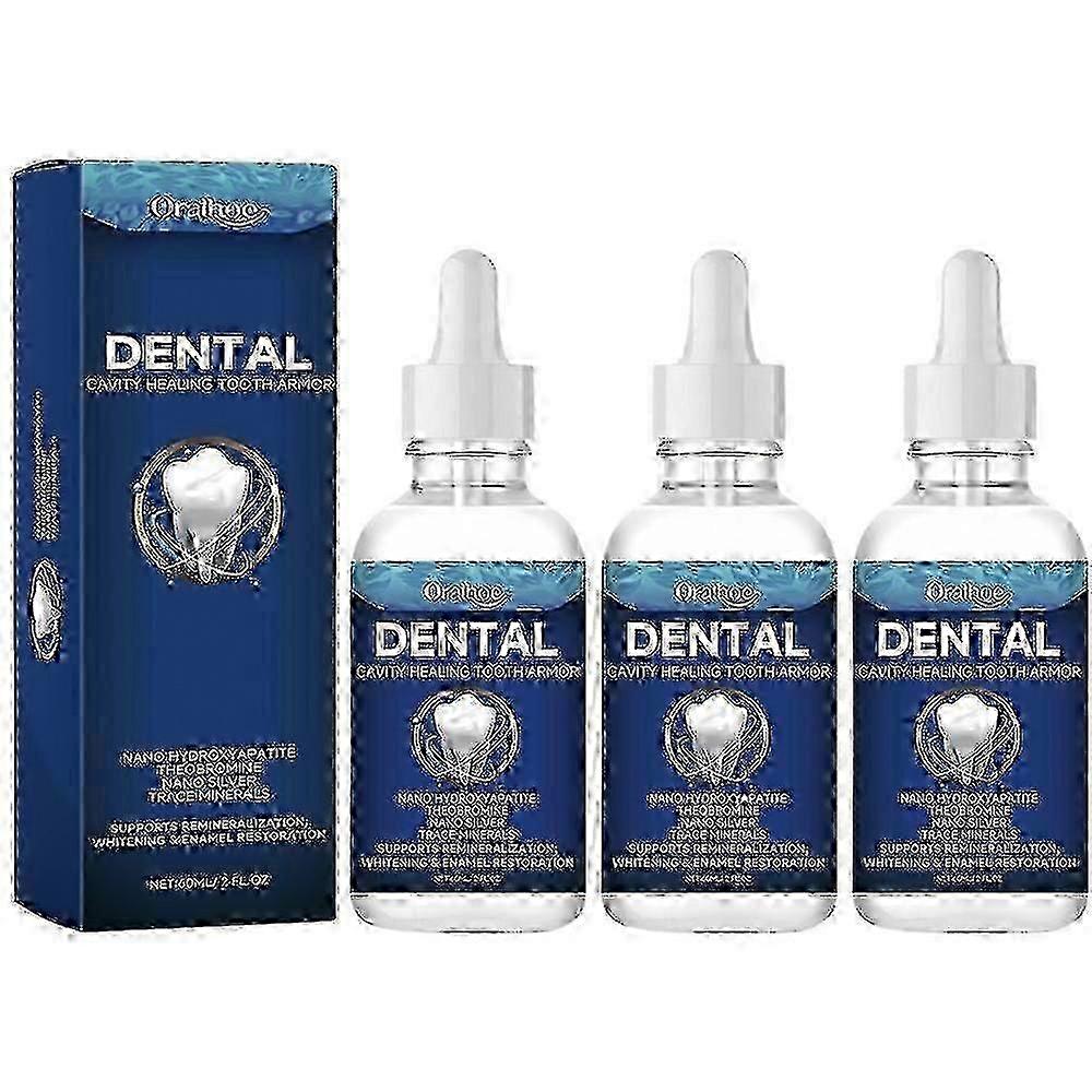 3x 60ml Tooth Care Solution Dentite Cavity Tooth Armor