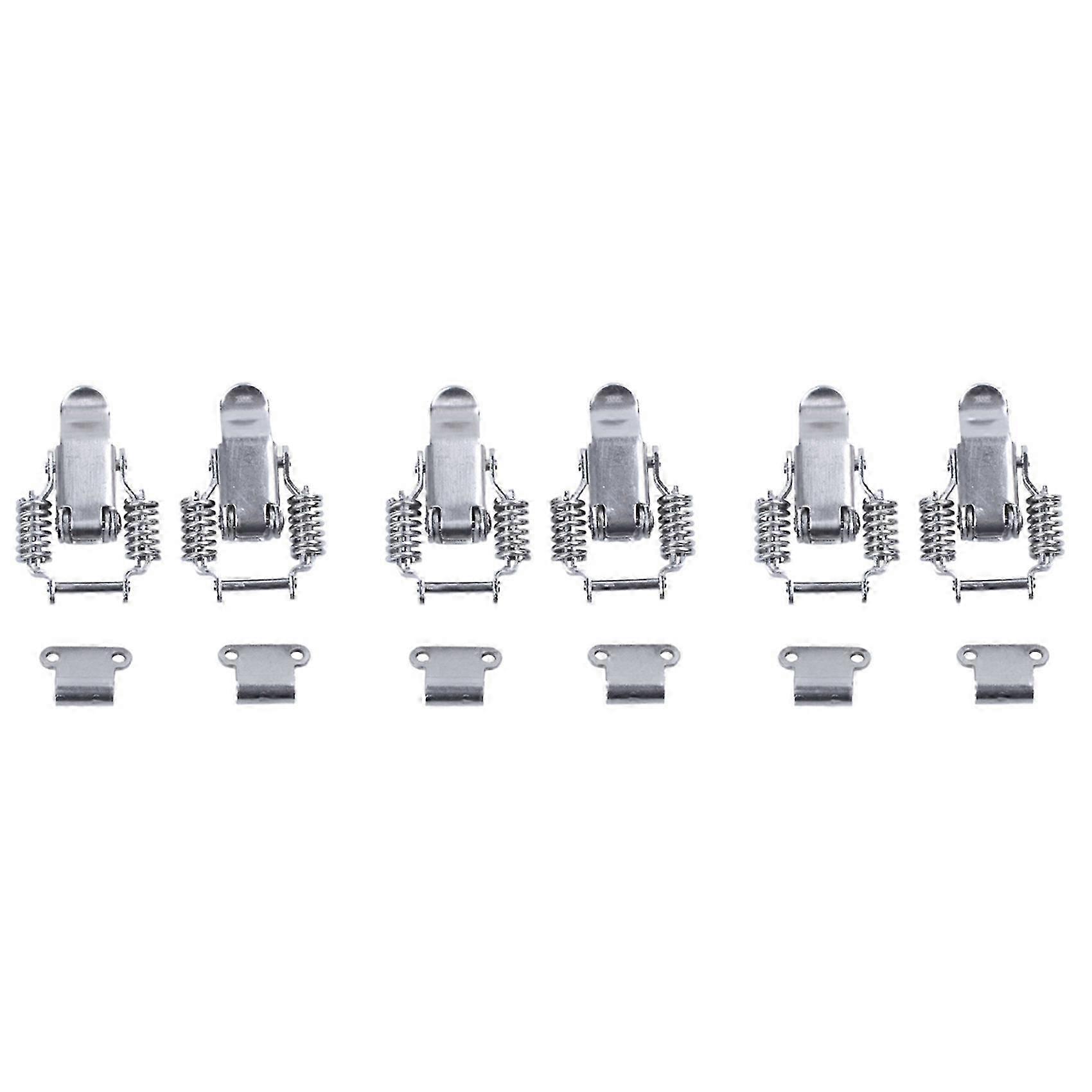 6X Toolbox Draw Compression Spring Toggle Latch Catch Clamp Silver