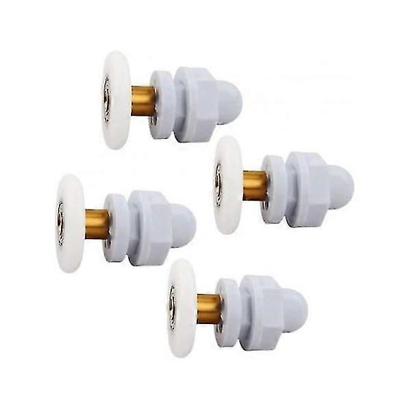 4 Stück Duschtürräder 25mm Duschtürrollen
