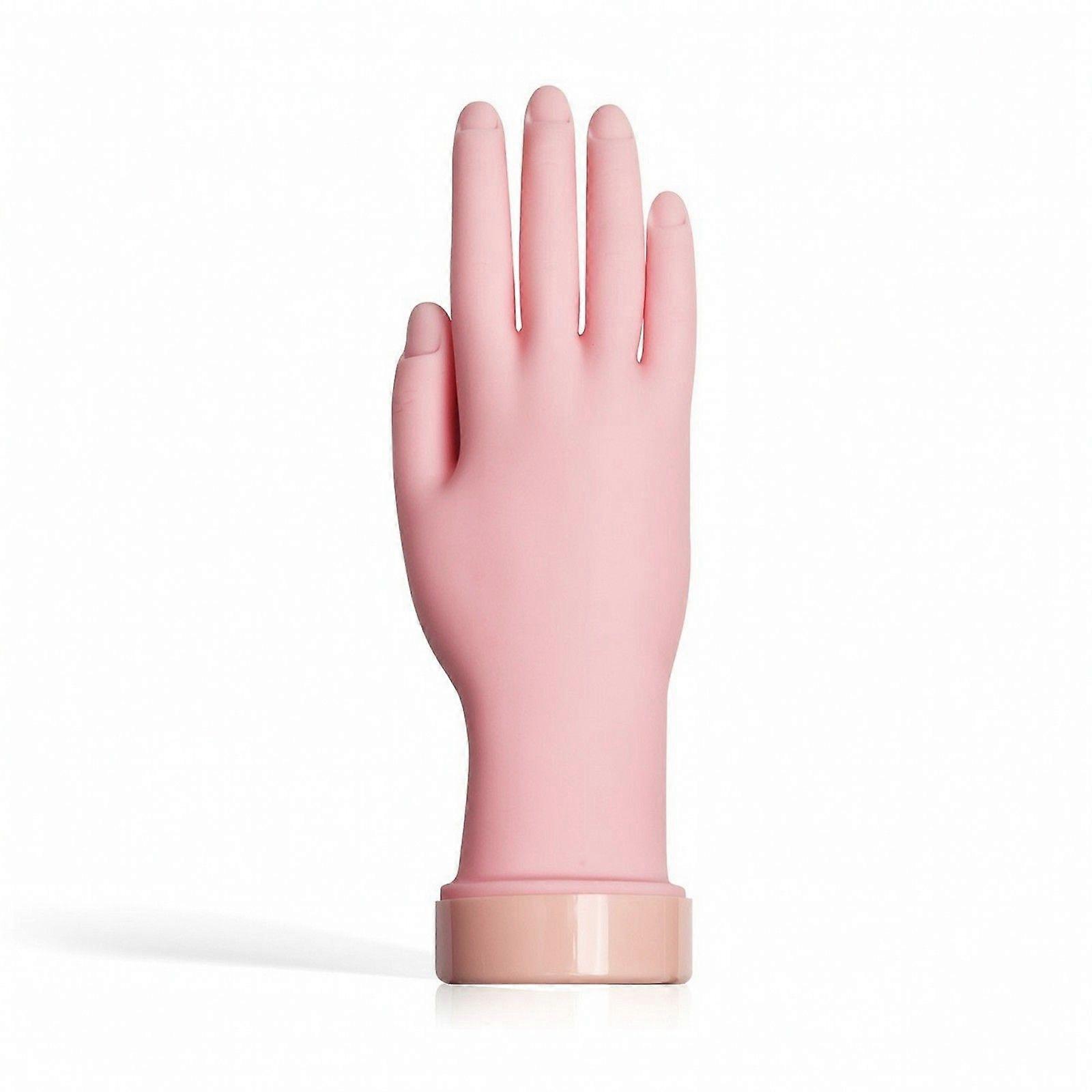Compact Nail Practice Hand, Skin-Safe Soft Material for Beginners