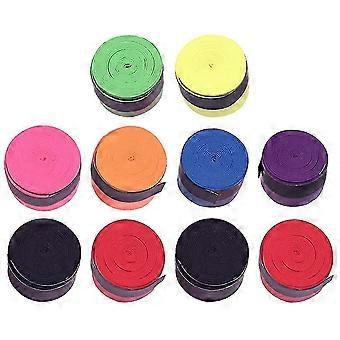 10 rolos raquete de tênis Grip Tape Tennis Overgrip Tape Badminton Overgrip