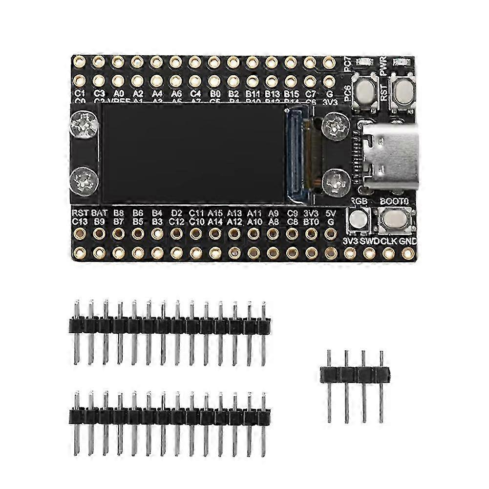 Dual Type-C STM32F103RCT6 Mini Microcontroller Development Board with 0.96Inch Lcd Screen and Flash