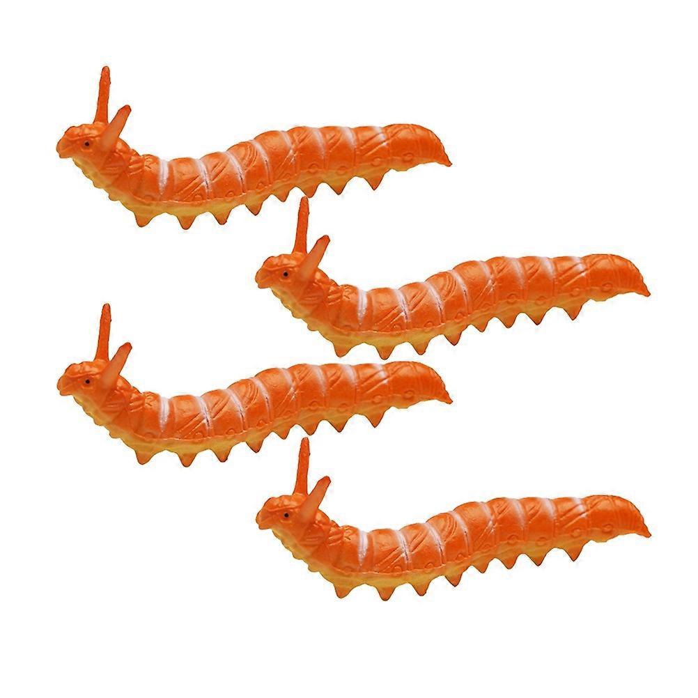 Simulation Caterpillar Model Toy for Playing 12Pcs Plastic Trick Educational Props
