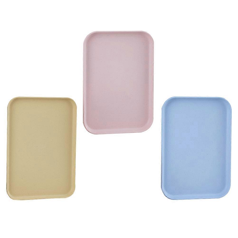 Coffee Tray Multi-Function Tea Cup Tray for Storage 3Pcs Household Dessert Sets