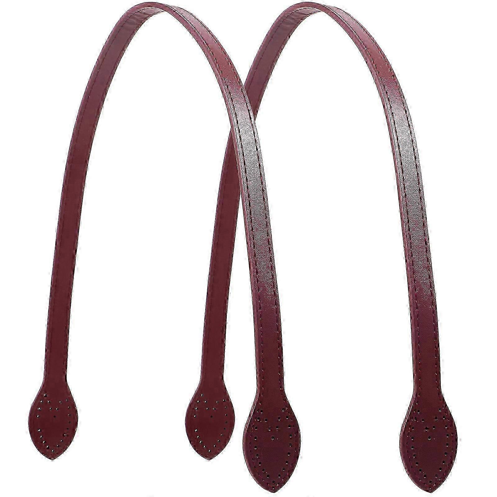2Pcs Leather Purse Handle Replacements Compatible with Tote DIY Handbag Accessories