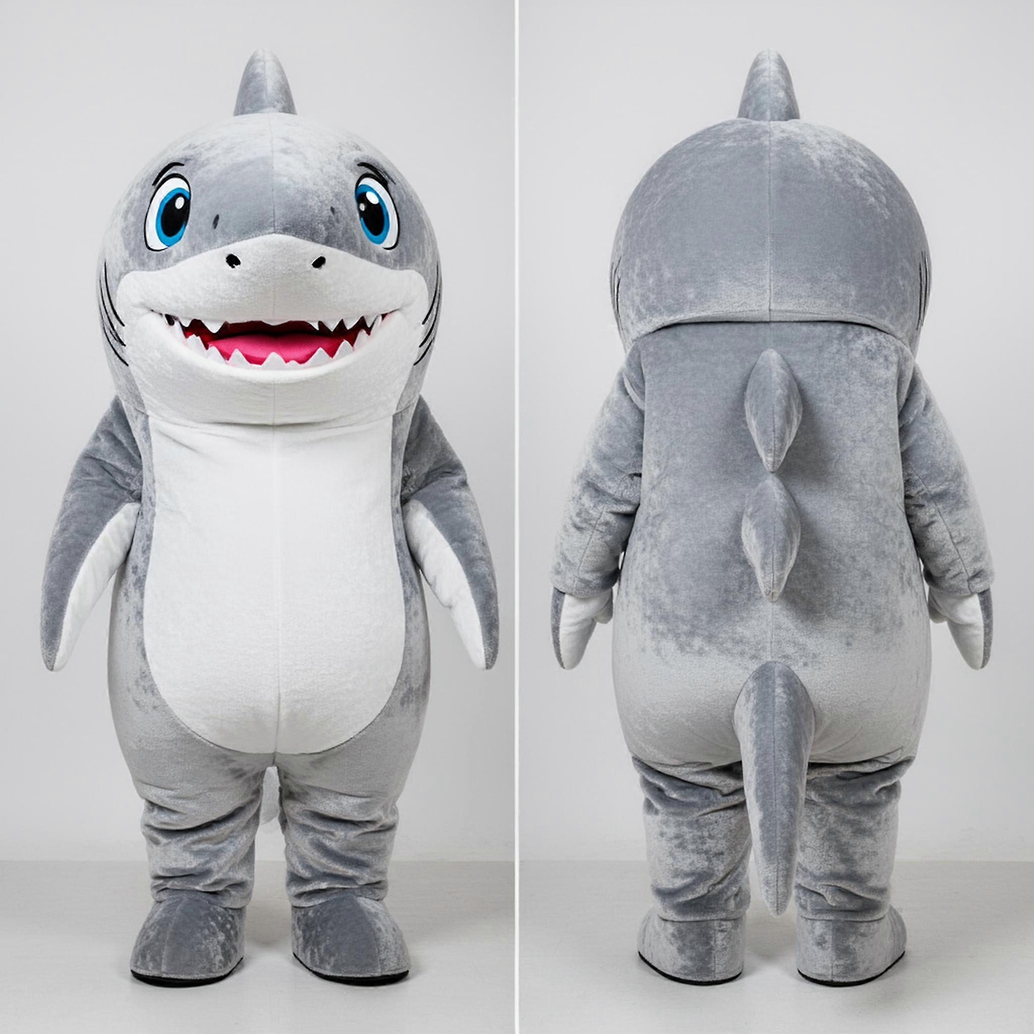 MASTICOT Silver Broad Shouldered Megalodon Mascot