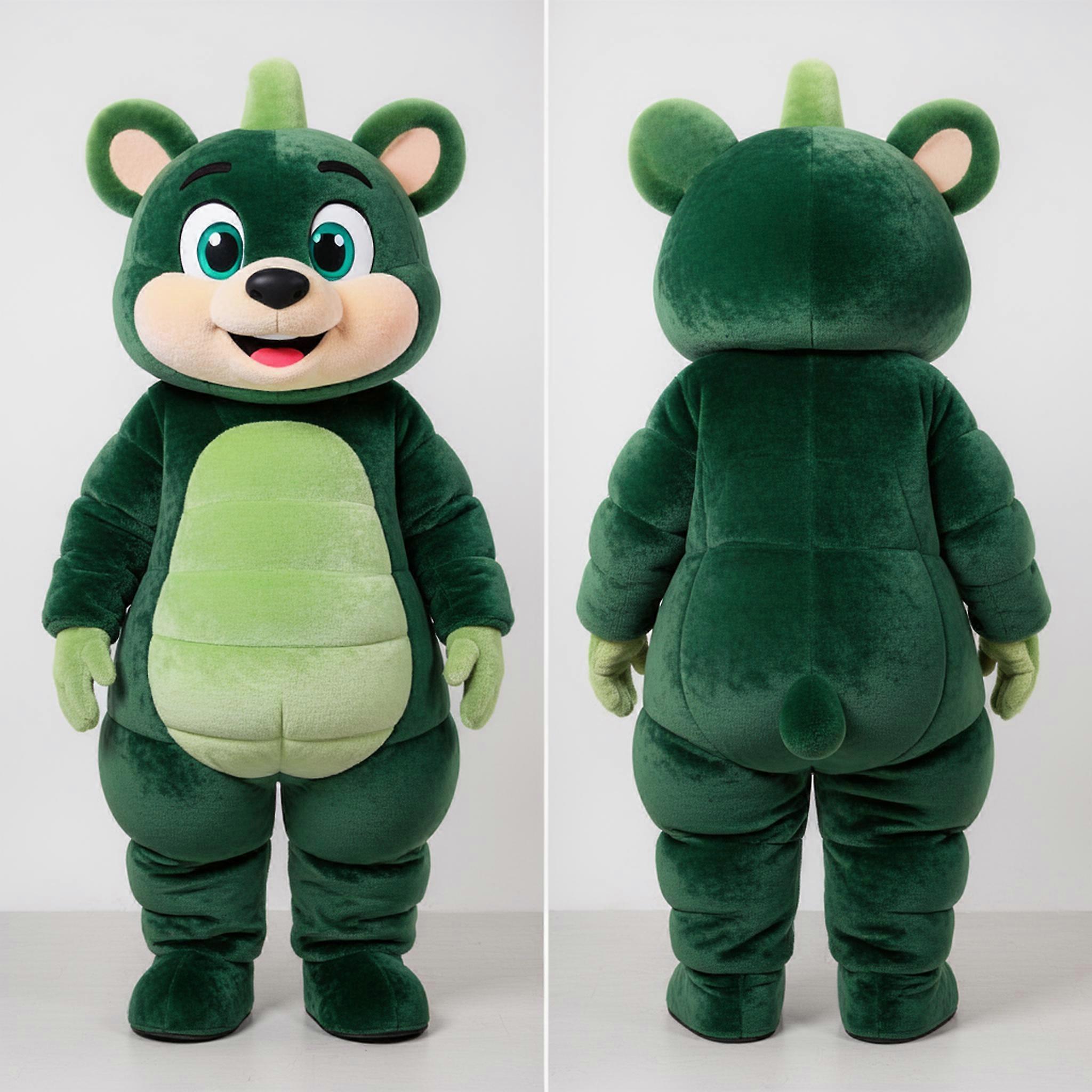 MASTICOT Forest Green Cuddly Aglet Mascot