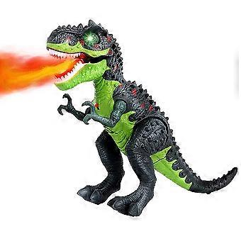 Electric Fire Spraying Dinosaur Toy with Roaring Sound Battery Operated Walking Dinosaur Toy Gift fo