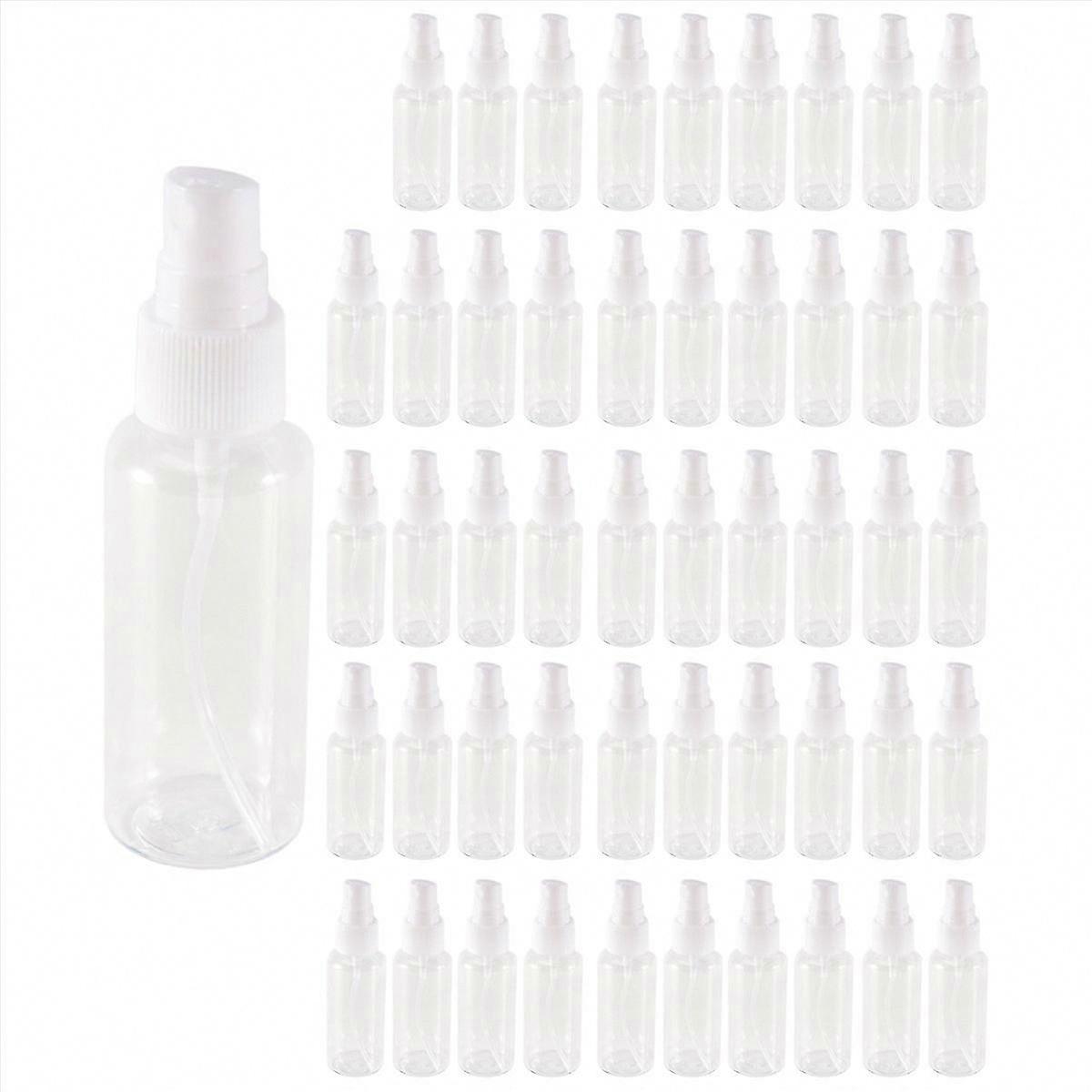 50ml Plastic Empty Refillable Atomiser Bottles 50 Pack